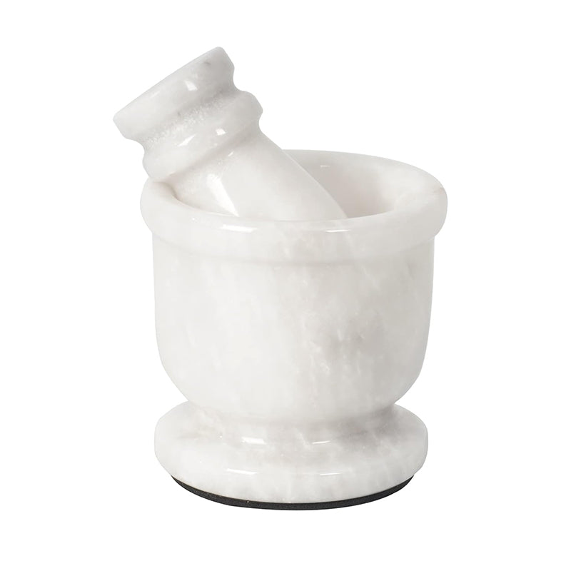 Marble Mortar and Pestle Set 2.5" Inch Spices, Pill Crusher & Herb Grinder for Kitchen Set