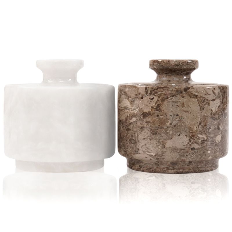 Salt Cellar 3" Inch  White and Oceanic Coffee & Candy Bowls for Home & Kitchen Décor - Container Home