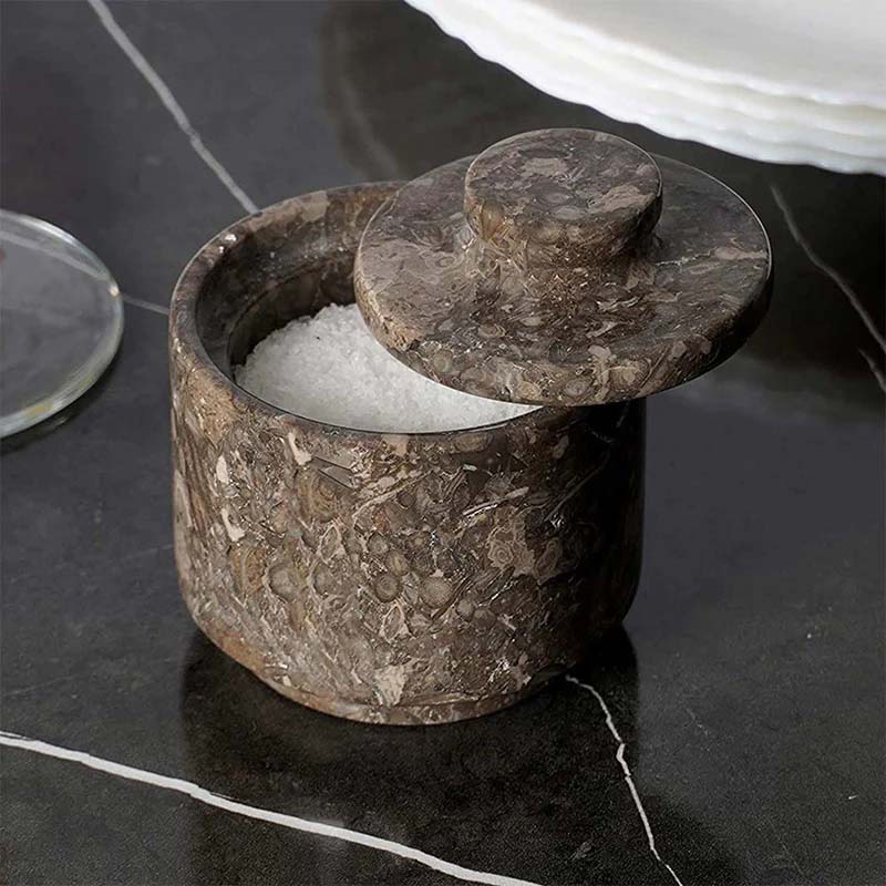 Oceanic Salt Cellar - Kitchen Décor - Kitchen Marble Accessories